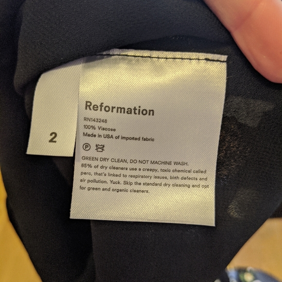 Reformation Starry Pants in Piazza Floral NWOT 2 - Picture 3 of 4